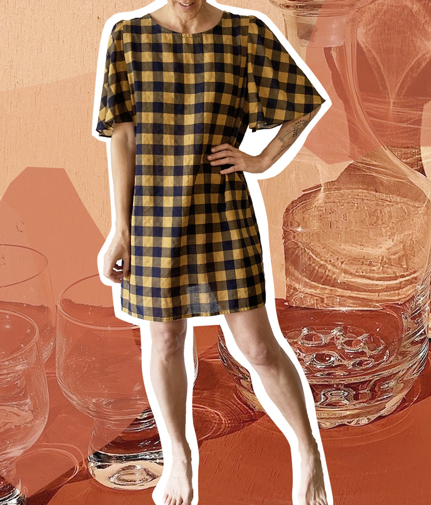 Flipside Mini Dress | Check