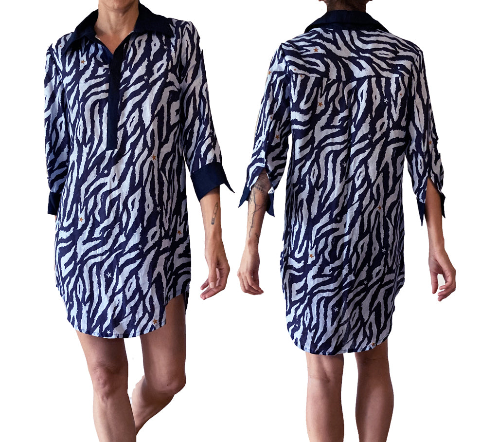 Night Lights Shirt Dress | Zebra