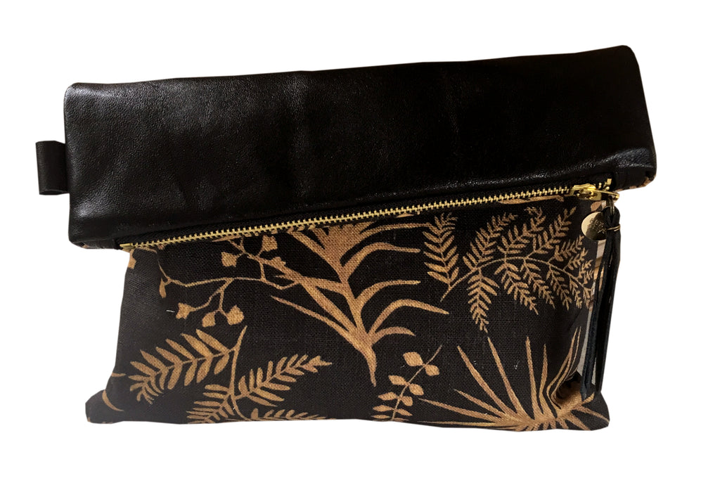 Golden Ferns | Reversible Clutch