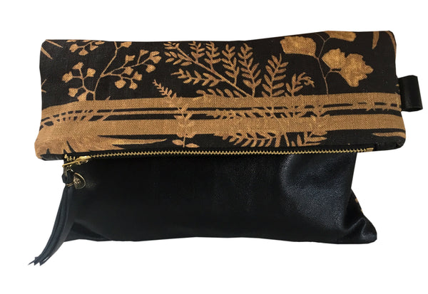 Golden Ferns | Reversible Clutch