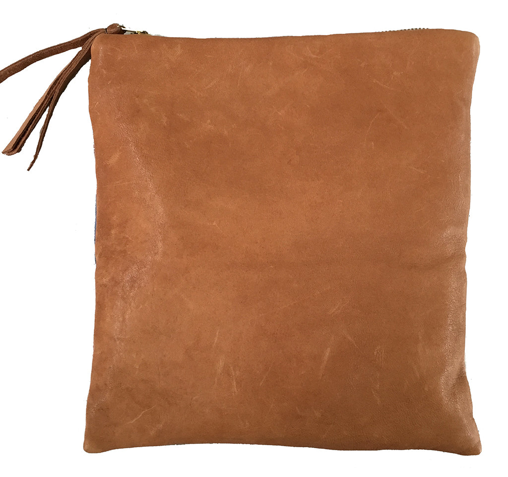 Monstera Pink | Reversible clutch