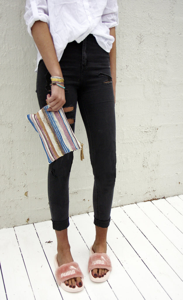 Pastel Stripe | Clutch