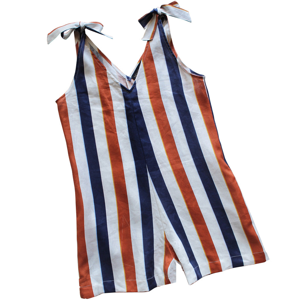 Jinkie Playsuit | Stripe Print