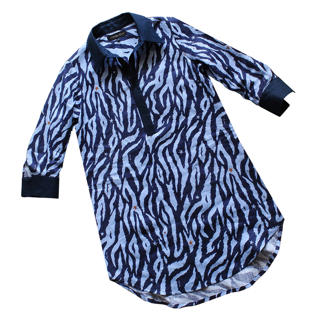 Night Lights Shirt Dress | Zebra